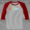 Raglan 3/4 Roundneck Shirt (Gray Body) Thumbnail