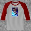 Raglan 3/4 Roundneck Shirt (Gray Body) Thumbnail