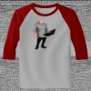 Raglan 3/4 Roundneck Shirt (Gray Body) Thumbnail