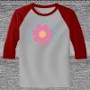 Raglan 3/4 Roundneck Shirt (Gray Body) Thumbnail