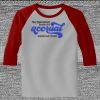 Raglan 3/4 Roundneck Shirt (Gray Body) Thumbnail