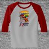 Raglan 3/4 Roundneck Shirt (Gray Body) Thumbnail