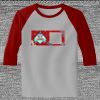 Raglan 3/4 Roundneck Shirt (Gray Body) Thumbnail