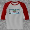 Raglan 3/4 Roundneck Shirt (Gray Body) Thumbnail