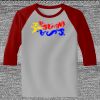 Raglan 3/4 Roundneck Shirt (Gray Body) Thumbnail