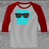 Raglan 3/4 Roundneck Shirt (Gray Body) Thumbnail