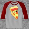 Raglan 3/4 Roundneck Shirt (Gray Body) Thumbnail