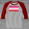 Raglan 3/4 Roundneck Shirt (Gray Body) Thumbnail