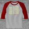 Raglan 3/4 Roundneck Shirt (Gray Body) Thumbnail