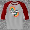 Raglan 3/4 Roundneck Shirt (Gray Body) Thumbnail