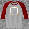 Raglan 3/4 Roundneck Shirt (Gray Body) Thumbnail