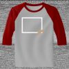 Raglan 3/4 Roundneck Shirt (Gray Body) Thumbnail