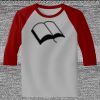 Raglan 3/4 Roundneck Shirt (Gray Body) Thumbnail