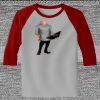 Raglan 3/4 Roundneck Shirt (Gray Body) Thumbnail