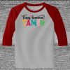 Raglan 3/4 Roundneck Shirt (Gray Body) Thumbnail