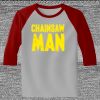 Raglan 3/4 Roundneck Shirt (Gray Body) Thumbnail