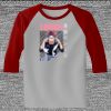 Raglan 3/4 Roundneck Shirt (Gray Body) Thumbnail