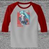 Raglan 3/4 Roundneck Shirt (Gray Body) Thumbnail