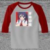 Raglan 3/4 Roundneck Shirt (Gray Body) Thumbnail
