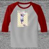 Raglan 3/4 Roundneck Shirt (Gray Body) Thumbnail