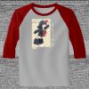 Raglan 3/4 Roundneck Shirt (Gray Body) Thumbnail