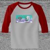 Raglan 3/4 Roundneck Shirt (Gray Body) Thumbnail
