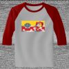 Raglan 3/4 Roundneck Shirt (Gray Body) Thumbnail