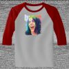Raglan 3/4 Roundneck Shirt (Gray Body) Thumbnail