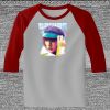 Raglan 3/4 Roundneck Shirt (Gray Body) Thumbnail