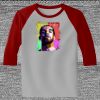 Raglan 3/4 Roundneck Shirt (Gray Body) Thumbnail