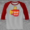 Raglan 3/4 Roundneck Shirt (Gray Body) Thumbnail