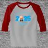 Raglan 3/4 Roundneck Shirt (Gray Body) Thumbnail