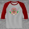 Raglan 3/4 Roundneck Shirt (Gray Body) Thumbnail