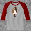 Raglan 3/4 Roundneck Shirt (Gray Body) Thumbnail
