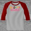 Raglan 3/4 Roundneck Shirt (Gray Body) Thumbnail