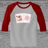 Raglan 3/4 Roundneck Shirt (Gray Body) Thumbnail