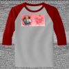 Raglan 3/4 Roundneck Shirt (Gray Body) Thumbnail