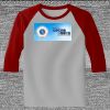 Raglan 3/4 Roundneck Shirt (Gray Body) Thumbnail