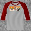 Raglan 3/4 Roundneck Shirt (Gray Body) Thumbnail