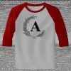 Raglan 3/4 Roundneck Shirt (Gray Body) Thumbnail