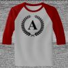 Raglan 3/4 Roundneck Shirt (Gray Body) Thumbnail