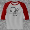 Raglan 3/4 Roundneck Shirt (Gray Body) Thumbnail