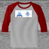 Raglan 3/4 Roundneck Shirt (Gray Body) Thumbnail