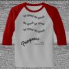 Raglan 3/4 Roundneck Shirt (Gray Body) Thumbnail